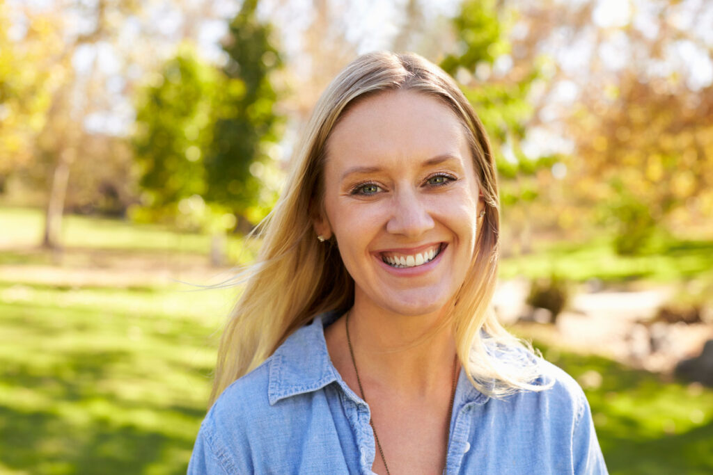 A woman in a sober living program