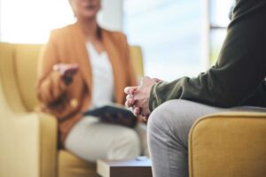 Two people discussing motivational interviewing