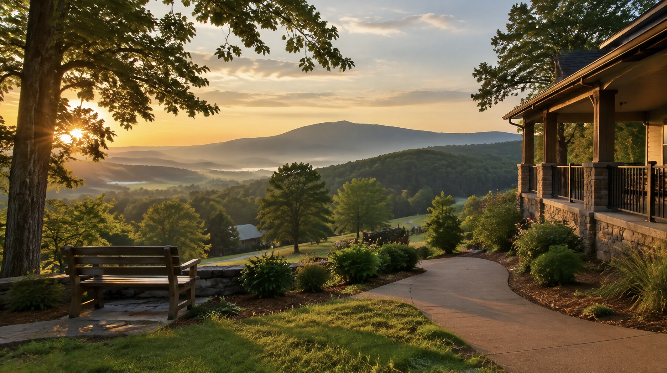 Blue Ridge Mountains setting
